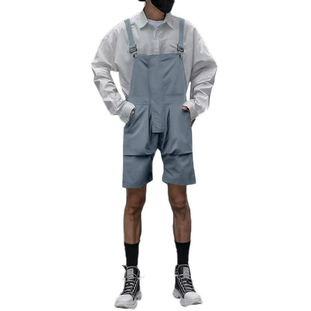 INCERUN Men's Loose Rompers Pants Shorts Jumpsuit Overalls Shorts  Work Trousers